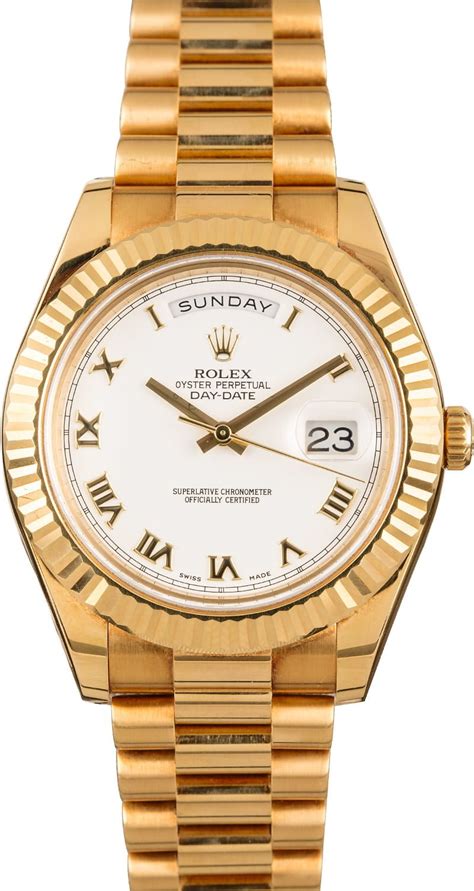 white gold rolex day date 41|Rolex Day-Date presidential 41mm.